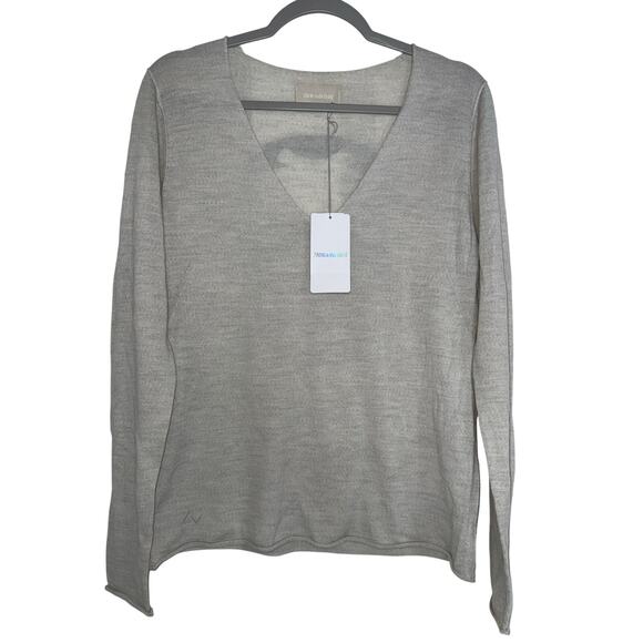 Zadig & Voltaire Nosfa Wool Sweater - Rock Rhinestone Back & rolled hem - size M - Picture 2 of 7